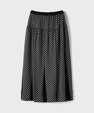 GRACE CONTINENTAL ドットコンビスカート ブラック