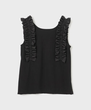 GRACE CONTINENTAL フリルカットトップ ブラック