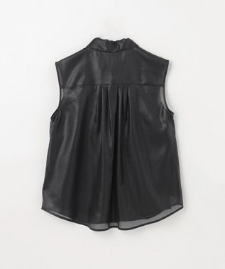 GRACE CONTINENTAL チンツボウタイノースリーブブラウス ブラック