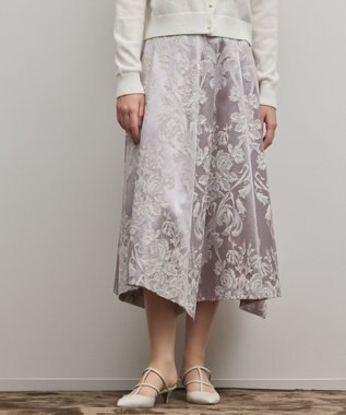 GRACE CONTINENTAL オーナメントジャガードハンカチヘムスカート