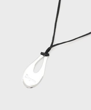 GRACE CONTINENTAL ロゴプレートネックレス ブラック