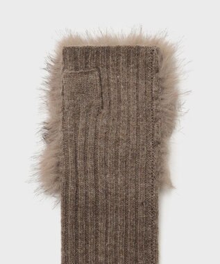 GRACE CONTINENTAL ファーグローブ ブラウン