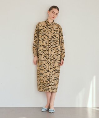 GRACE CONTINENTAL ハーフドットミリタリーワンピース