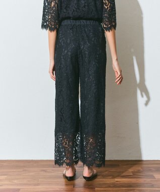 GRACE CONTINENTAL レースイージーパンツ ブラック