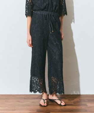 GRACE CONTINENTAL レースイージーパンツ ブラック