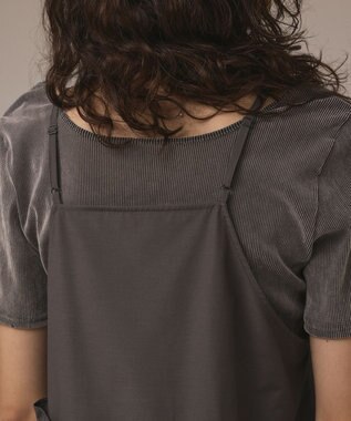 GRACE CONTINENTAL フリルキャミソール グレー