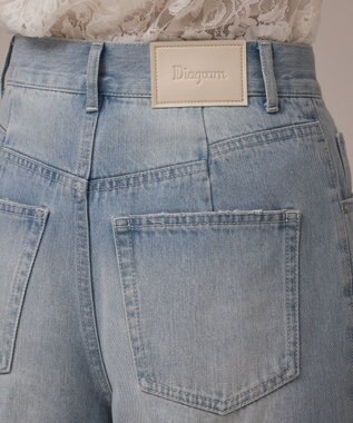 GRACE CONTINENTAL バギーデニムパンツ サックス