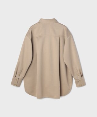 GRACE CONTINENTAL ジャージビッグシャツ ベージュ
