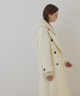 GRACE CONTINENTAL ショートビーバーロングコート キナリ