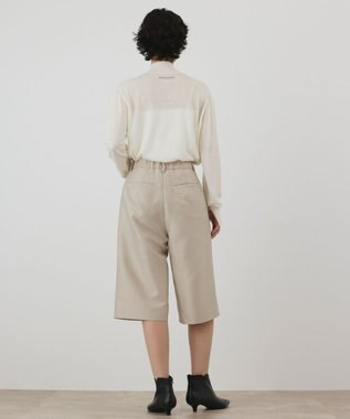 GRACE CONTINENTAL ウールシルクハーフパンツ ベージュ