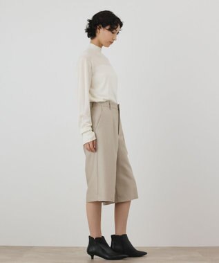 GRACE CONTINENTAL ウールシルクハーフパンツ ベージュ