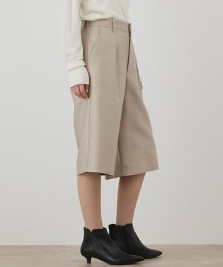 GRACE CONTINENTAL ウールシルクハーフパンツ ベージュ