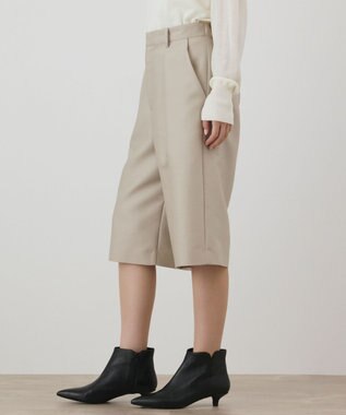 GRACE CONTINENTAL ウールシルクハーフパンツ ベージュ