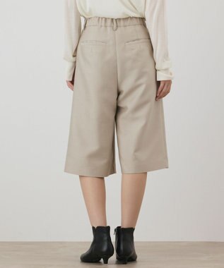GRACE CONTINENTAL ウールシルクハーフパンツ ベージュ