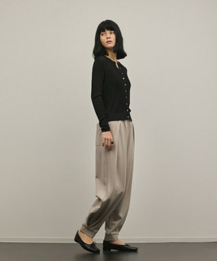 GRACE CONTINENTAL ハイゲージラメニットカーディガン ブラック