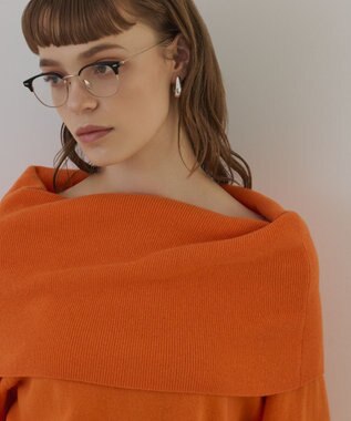 GRACE CONTINENTAL ウールオフショルニットトップ