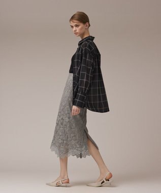 GRACE CONTINENTAL オーガン2WAYシャツ ブラック