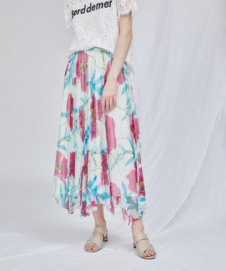 フラワープリントチュールスカート Grace Continental Grace Continental グレースコンチネンタル 通販 フラワープリントチュールスカート Grace Continental Grace Continental グレースコンチネンタル 通販