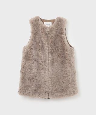 GRACE CONTINENTAL ウールボアコンビジレ ベージュ