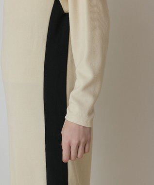 GRACE CONTINENTAL バイカラーカットワンピース キナリ