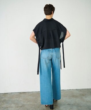 GRACE CONTINENTAL ショートポンチョシャツ ブラック