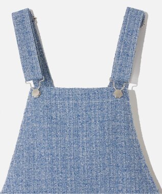 GRACE CONTINENTAL シャンブレーツイードジャンパースカート ブルー