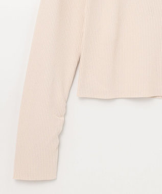 GRACE CONTINENTAL リブスクエアニットトップ キナリ