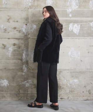 GRACE CONTINENTAL 【LOU ANDREA】フェイクポケットジレ ブラック