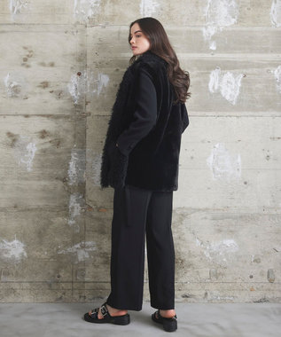 GRACE CONTINENTAL 【LOU ANDREA】フェイクポケットジレ ブラック