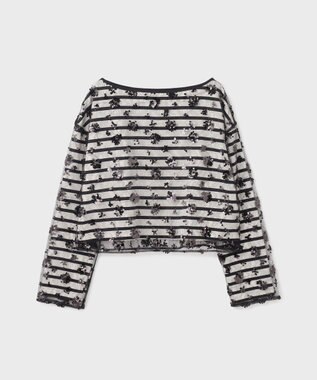 GRACE CONTINENTAL バスクボーダートップ ブラック