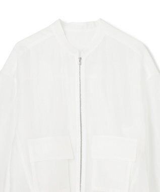 GRACE CONTINENTAL シアードレープブルゾン ホワイト
