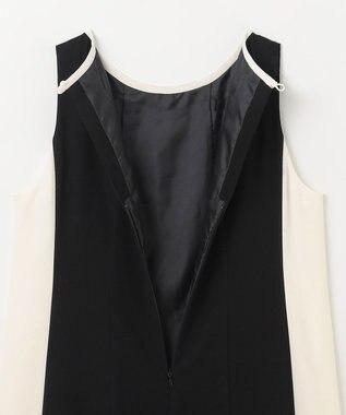 GRACE CONTINENTAL バイカラーフレームドレス ブラック