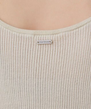 GRACE CONTINENTAL スパンコールリブトップ キナリ