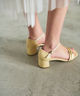 GRACE CONTINENTAL CORSO ROMA ジュートビットサンダル ホワイト