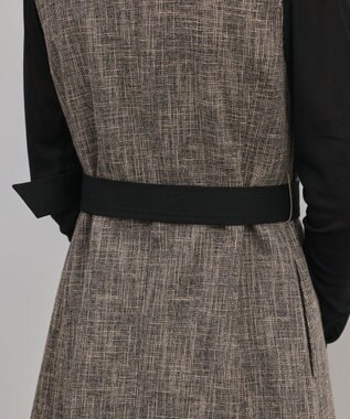 GRACE CONTINENTAL ツイーディジャンパースカート ベージュ