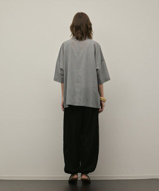 GRACE CONTINENTAL ドルマンテーラードジャケット ストライプ