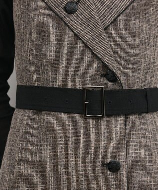 GRACE CONTINENTAL ツイーディジャンパースカート ベージュ