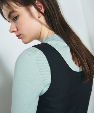 GRACE CONTINENTAL ツイルタックワンピース ブラック