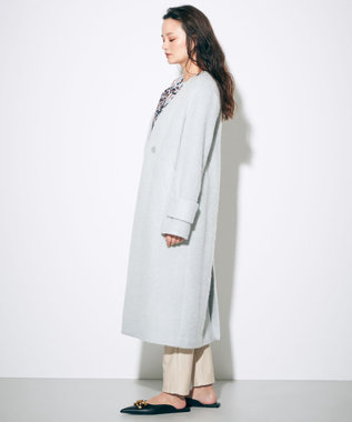 GRACE CONTINENTAL シャギーVネックロングコート