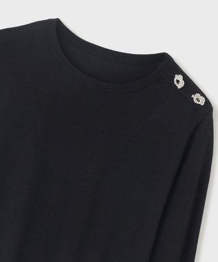 GRACE CONTINENTAL クルーニットトップ ブラック