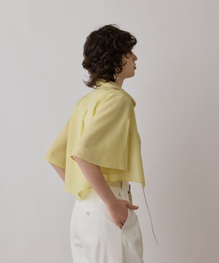 GRACE CONTINENTAL フレアスリーブシャツ イエロー