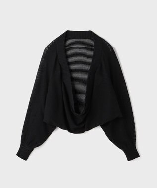 GRACE CONTINENTAL ボレロニットカーディガン ブラック