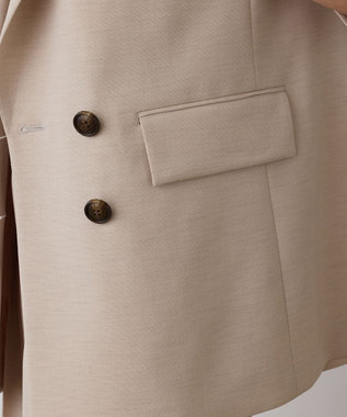 GRACE CONTINENTAL スラブストレッチテーラージャケット ベージュ