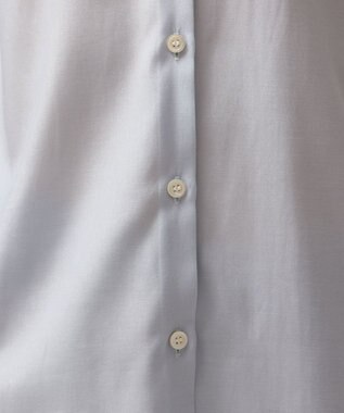 GRACE CONTINENTAL マルチフリルノースリーブブラウス サックス