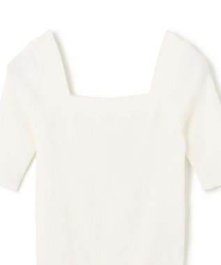 GRACE CONTINENTAL スクエアーネックトップ ホワイト