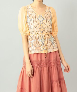 パフスリーブ刺繍ブラウス / GRACE CONTINENTAL | GRACE CONTINENTAL