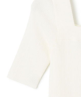 GRACE CONTINENTAL スクエアーネックトップ ホワイト