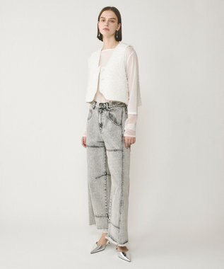 GRACE CONTINENTAL シアーアセテートカットトップ ホワイト