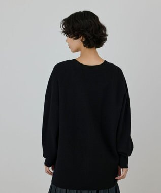 GRACE CONTINENTAL 圧縮ニットカーディガン ブラック
