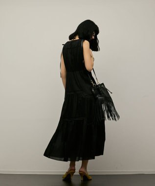 GRACE CONTINENTAL FringeBag ブラック